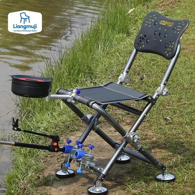 Hunting And Fishing Outdoor Chairs - Şezlong Balıkçılık Sandalyesi Katlanır Çok Fonksiyonlu