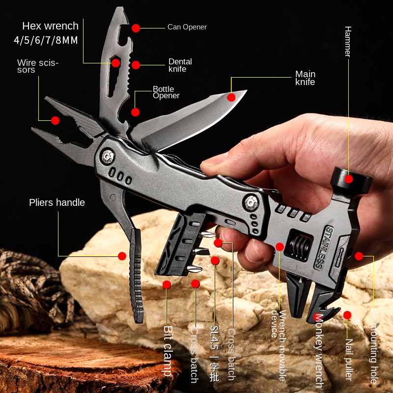 Outdoor Hunting Knife Set - Çok fonksiyonlu Pense Çok Amaçlı Pençe