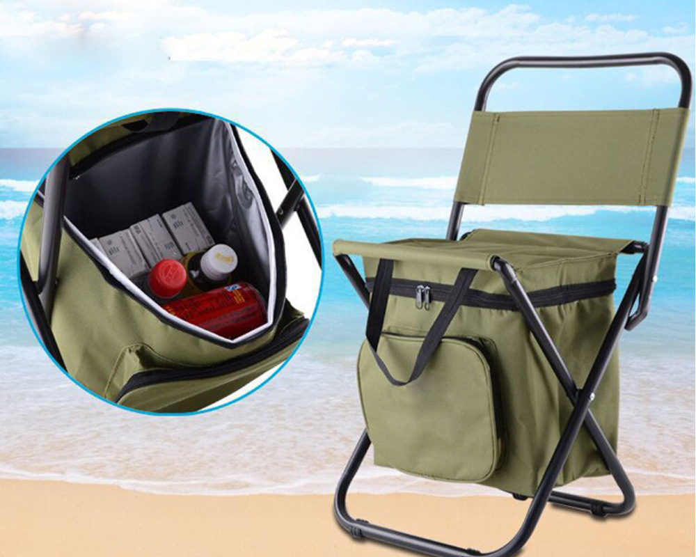 Hunting And Fishing Outdoor Chairs - 2'si 1 Arada Katlanır Balıkçılık Sandalye