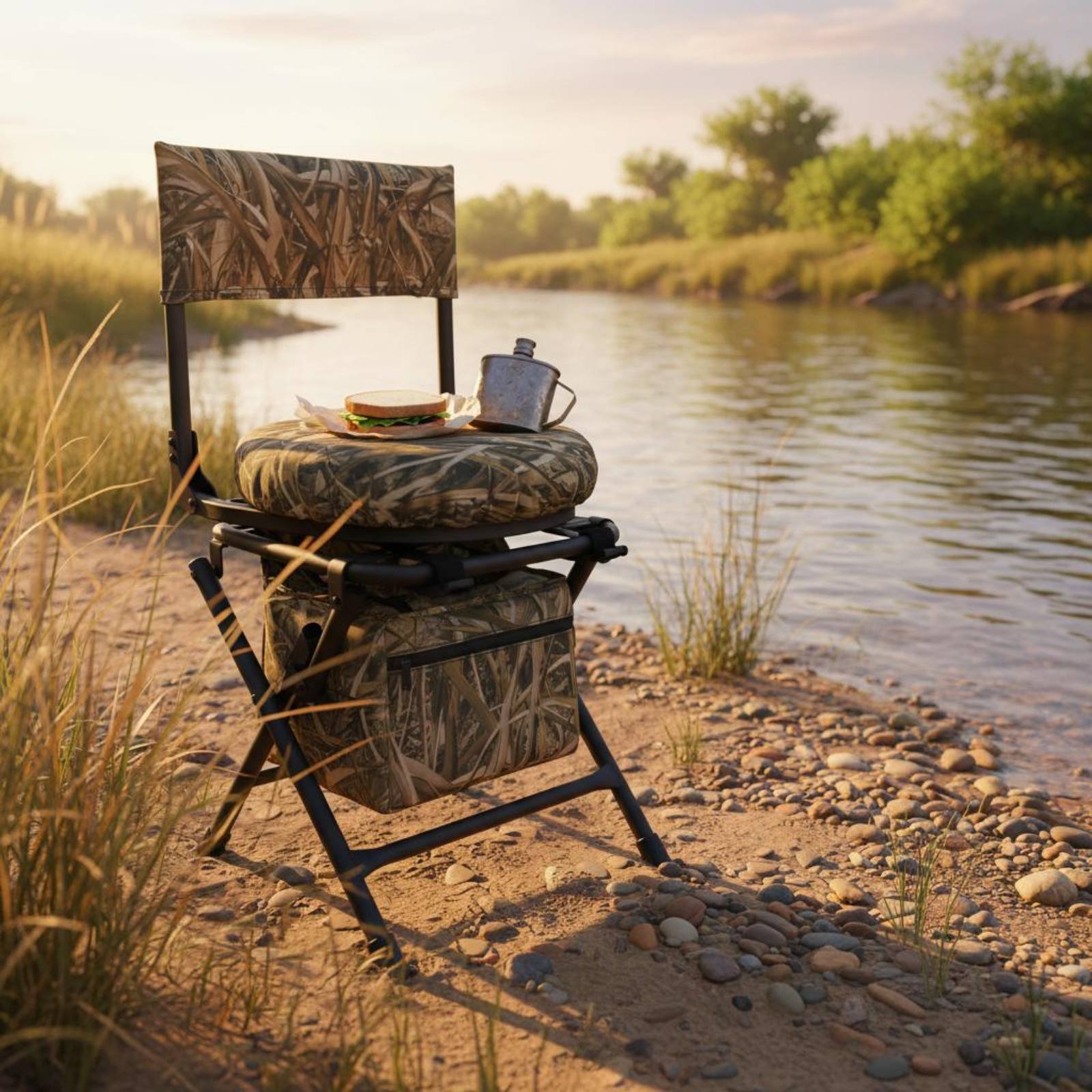 Hunting And Fishing Outdoor Chairs - Balıkçılık Sandalyesi Katlanabilir Balıkçılık Taburesi Kamp