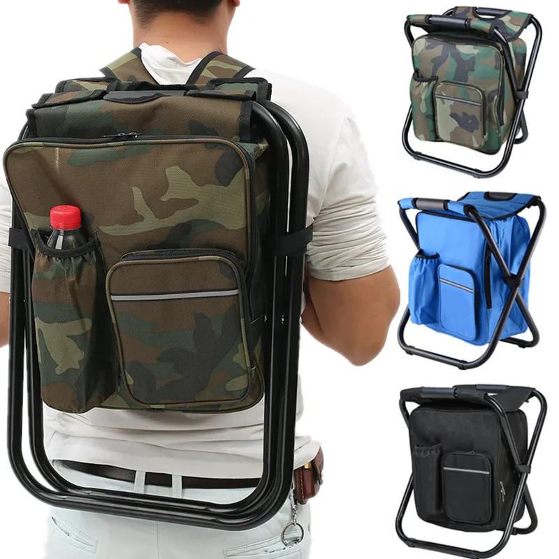 Hunting And Fishing Outdoor Chairs - 2'si 1 Arada Katlanır Balıkçılık Sandalye