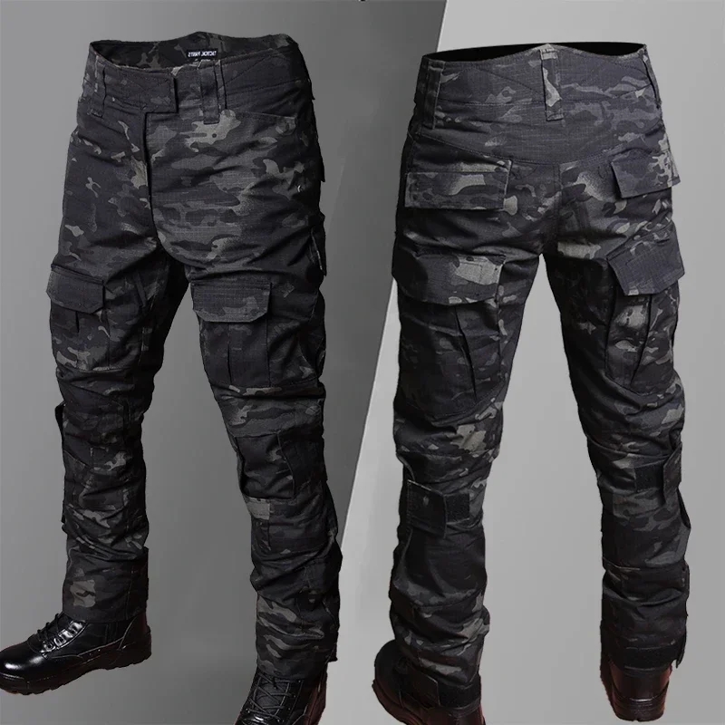 Outdoor Hunting Overalls - Erkek taktik kamuflaj savaş pantolonu, açık