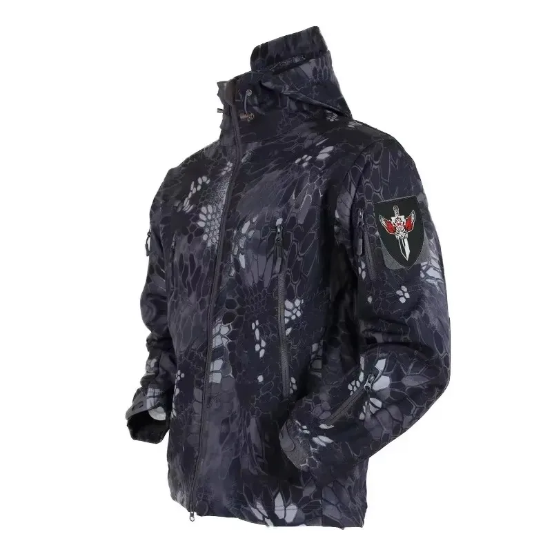 Outdoor Hunting Fleece - 5XL 6XL CP Kamuflaj Yumuşak Kabuk