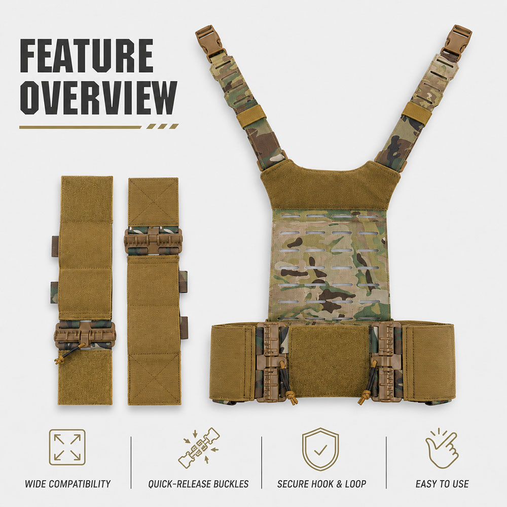 Evrensel Taktik Göğüs Rig Deme - Hunting Outdoor Boys incelemesi ve fiyatı